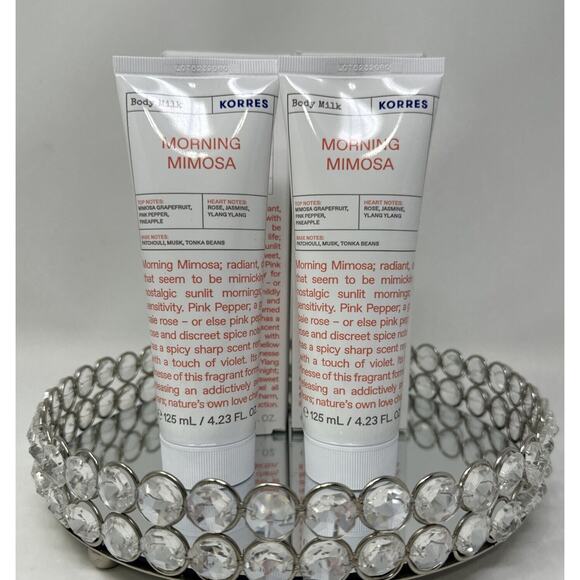 KORRES Morning Mimosa Body Milk 125ml x2 New-Fast Shipping